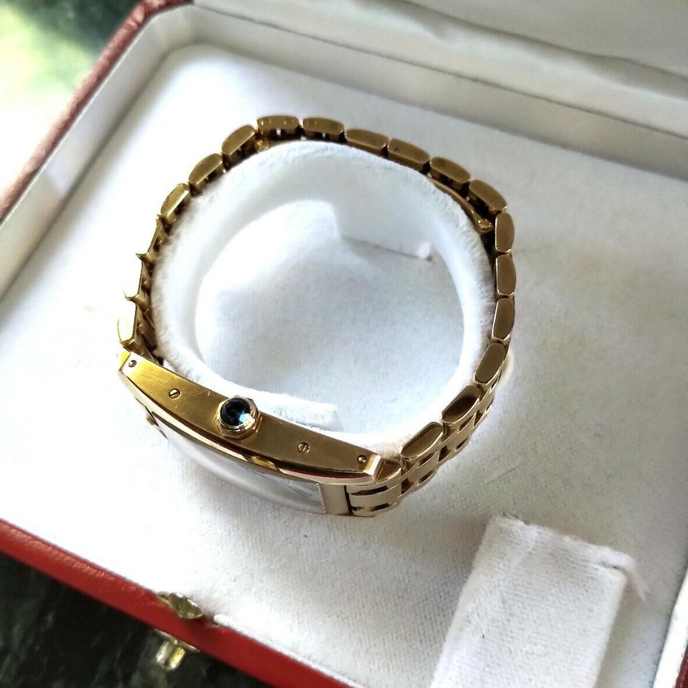 Cartier 18K Yellow Gold Tank Americaine American Watch - Picture 12 of 12